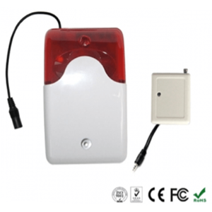 Sirena Inalámbrica con Sonido y Luces Intermitentes con Adaptador